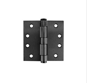 4 X 4 Inch Solid Steel, Square Corner, Commercial Hinges, 3 Pack - Antique Nickel - 363409